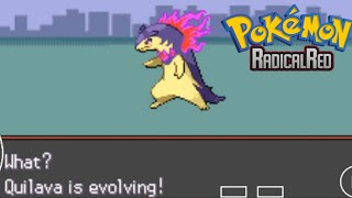 Evolving Quilava into Hisuain Typhlosion  Pokemon Radical Red [upl. by Cesaria]