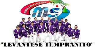 Levantese Tempranito LETRA  Banda MS [upl. by Etnahsa]