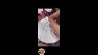 🔴💞 ASMR amp SATISFYING CREATIVE FOIL II HOW TO DRAW A TULIP 🌷 [upl. by Beetner]