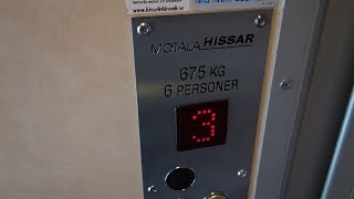 2004 Motala Hissar quotMC3000quot BeltDriven elevator  Västra Stationsgatan 10 Bollnäs Sweden [upl. by Richmound]