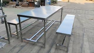 Steel Canteen Tables Manufacturers in ahmedabad vatva gidc [upl. by Noyrb]