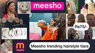 Meesho trending hair style hair clips for women 🛍️only RS75 omg 😨 ​⁠​⁠ ​⁠​⁠ Rajnirajputvlogs [upl. by Salohcin393]