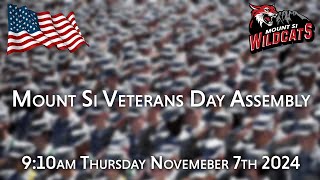 Mount Si 2024 Veterans Day Assembly [upl. by Marih954]