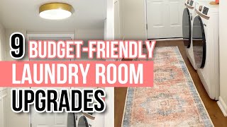 9 DIY Laundry Room Upgrades  Laundry Room Makeover for UNDER 300 [upl. by Kevin]