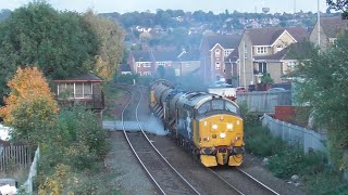 RHTT  DRS Class 37s no 37401 amp 37716  Castleford  18th October 2022 [upl. by Jehiah]