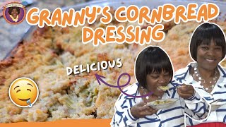 How to Make The Best Grannys Cornbread Dressing for Thanksgiving Thanksgiving Recipes [upl. by Aronal]