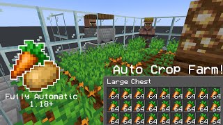 Minecraft Villager Crop Farm Tutorial Java 118 [upl. by Ynolem]