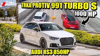 Sike Rollking i njegov Audi RS3 850HP su kraljevi klase 10 sec na balkanu [upl. by Eddi206]