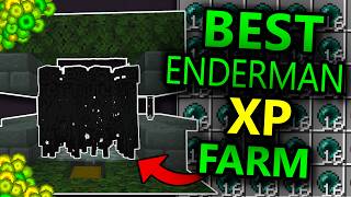 BEST Minecraft ENDERMAN FARM 121 Bedrock Edition [upl. by Mose]