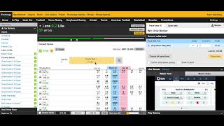 LIVE Betfair trading cs dutching lens vs Lille [upl. by Adnirod929]