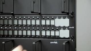 Leviton Front Loading UTP QuickPort Patch Panel – Standard Installation [upl. by Ellenwad546]