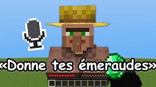 Jai ajouté des VILLAGEOIS QUI PARLENT à Minecraft [upl. by Atinek]