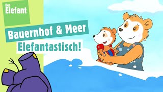 Bobo besucht einen Bauernhof für Kinder amp Bobo fährt ans Meer  Der Elefant  WDR [upl. by Kasevich878]