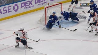 Andrei Vasilevskiy uses his head to rob Ty Rattie [upl. by Uoliram274]