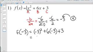 Finding Minimum and Maximum Polynomials 1 [upl. by Mcleroy]