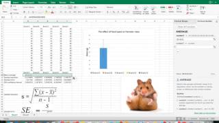 How to add 95 confidence intervals to bar graphs in Excel [upl. by Marylinda]