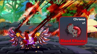 Blood Kitsune Chroma Showcase  Elemental Dungeons New Halloween Update [upl. by Jethro]