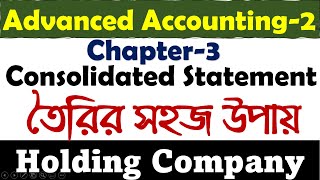 Advanced Accounting 2 Chapter3 Consolidated Balance sheet তৈরির বেসিক কনসেপ্ট BBA 4th Year [upl. by Octavius]