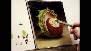 Conker Oil painting by Jane Palmer [upl. by Binah140]