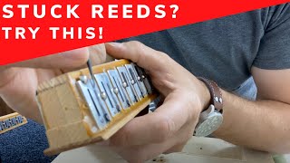 TUTORIAL 3 UNSTICKING STUCK ACCORDION REEDS [upl. by Nowyt]