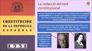 LA SEGONA REPÚBLICA ESPANYOLA Capítol II  La Constitució de 1931 [upl. by Cramer39]