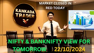 PRE MARKET  22 OCT 24  NIFTY  BANKNIFTY  FINNIFTY  KANNADA [upl. by Nnaeiluj]