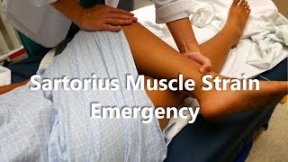 Sartorius Muscle Strain Emergency [upl. by Rondon]