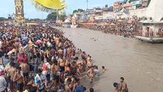 haridwar live । haridwar । kawad Yatra 2024 । हरिद्वार bol bam haridwar । बोल बम । dak kawad [upl. by Nahgeem]