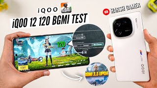 iQOO 12  120 FPS BGMI Test  Heating amp Battery Test  BGMI 35 Update 🔥 [upl. by Ailerua]