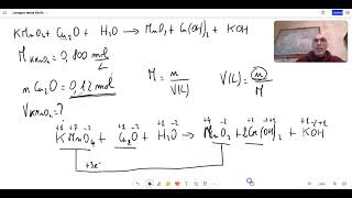 Esercizio n 5 soluzione di un esercizio sulle reazioni redox e sui rapporti stechiometrici [upl. by Dyraj]