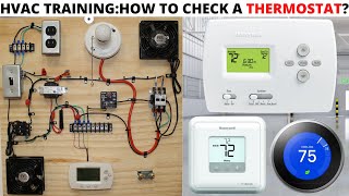 HVAC How To Check A Thermostat With A MultiMeter Using Voltage Thermostat Troubleshooting 24VAC [upl. by Dwight]