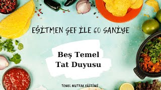 ACI TATLI TUZLU EKŞİ VE UMAMİ TADI  Temel Mutfak Eğitimi Serisi 47 [upl. by Namharludba]