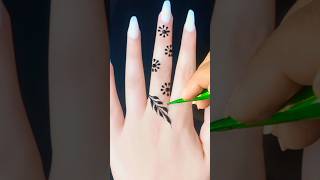 Finger Mehndi design  Navratri Special mehnditattoo mehndishorts mehndi youtubeshorts shorts [upl. by Ahsikel]