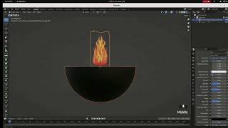 Make simple fire blender tutorial [upl. by Shea]