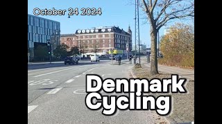 Copenhagen Cycling on a Sunny Day  Orestad to HC Andersens Blvd  24102024 [upl. by Rudich293]