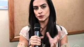 CLEO PIRES FALA SOBRE A NOVELA ARAGUAIA  TV GLOBO [upl. by Hgielram]