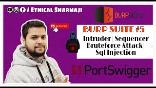 Burp Suite 5 Intruder  Sequencer  Bruteforce attack  Sqli Authentication Bypass [upl. by Ecnahs]