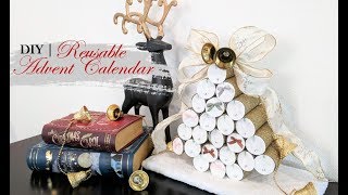 CHRISTMAS DECOR DIY  Toilet Paper Roll Reusable Advent Calendar [upl. by Nolat183]