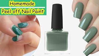 How to make peel off nail polishhomemade peel off nail polishpeel off nail polish banane ka tarika [upl. by Noami]