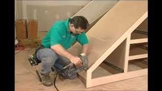 Building Storage Spaces Part 1 How to build storage space under your Stairs [upl. by Aysab]