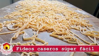 FIDEOS CASEROS fáciles SIN MAQUINA en minutos [upl. by Accissej]