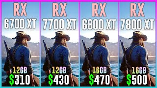 RX 6700 XT vs RX 7700 XT vs RX 6800 XT vs RX 7800 XT  Test in 15 Games [upl. by Ezmeralda843]