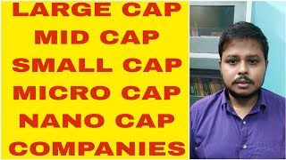 LARGE CAP MID CAP SMALL CAP MICRO CAP NANO CAP COMPANIES [upl. by Nahs]