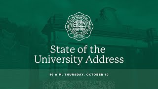 Ohio University State of the University  Thursday October 10 2024 [upl. by Annoiek785]