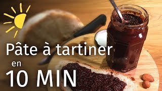 PÂTE À TARTINER CHOCOLAT en 10 minutes  🌱 Vegan et Bio 👌 [upl. by Akemit]