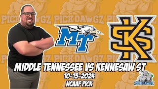 Middle Tennessee vs Kennesaw State 101524 College Football Picks amp Predictions  Week 8 NCAAF Tips [upl. by Eirallam]