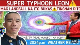 SIG2 BAGYONG LEON🌈🌈 PANOURIN HANGANG DULO WEATHER UPDATE NGAYONG GABI GemzChannelreactionvideo [upl. by Nellek527]