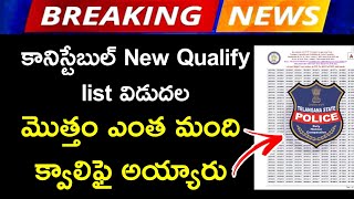 🔥tslprb constable new selection list 👆 Tslprb latestఎంత మంది క్వాలిఫై అయ్యారు tslprb constblepc [upl. by Zandra]