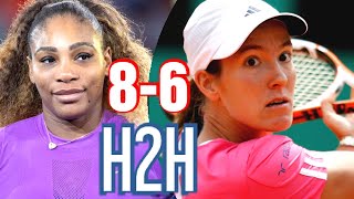 Serena Williams vs Justine Henin All 14 H2H Match Points  SERENA WILLIAMS FANS [upl. by Anahcar]