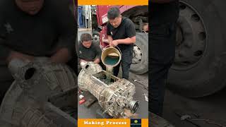 The Process Of Adding Oil To A Truck Engine [upl. by Greabe]